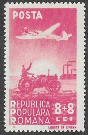 Romania. 1948 Airplanes. 8+8L. MNH. Cat Mi1147