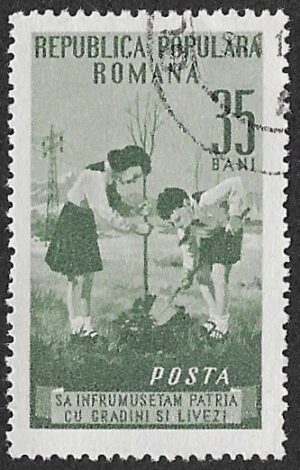 Romania. 1953 The 4th Anniversary of the Pioneer Organisation. 35B. Cancelled. Cat Mi1425