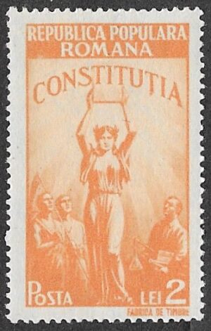 Romania. 1948 New Constitution. 2L. MNH. Cat Mi1119