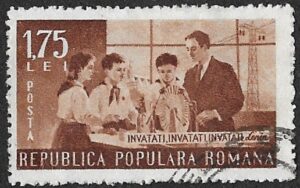 Romania. 1953 The 4th Anniversary of the Pioneer Organisation. 1.75L. Cancelled. Cat Mi1427