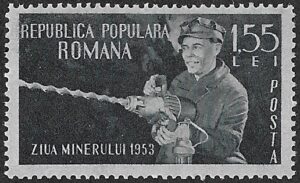 Romania. 1953 Miners` Day. 1.55L. MNH. Cat Mi1443