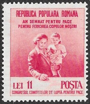 Romania. 1950 Peace Congress. 11L. MNH. Cat Mi1236