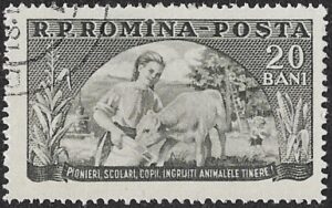 Romania. 1954 Young Pioneers. 20B. Cancelled. Cat Mi1474