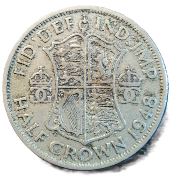 United Kingdom. 1948. ½ Crown - George VI 2nd type; with 'IND:IMP'. Copper-Nickel. VF. 13.98g. KM866. C035. RI.5