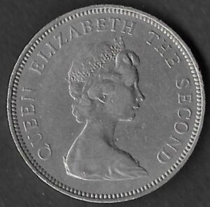 United Kingdom. Jersey. 1968. 10 New Pence - Elizabeth II 2nd portrait. Copper-nickel. VF. 11.16g. KM 4196. C009. Rar. ind. 6