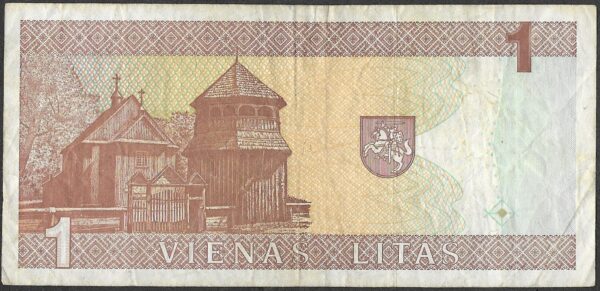 Lithuania. 1994. 1 Litas. F. Cat 207607. B014. RI.17