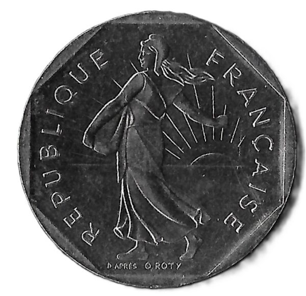 France. 1981. 2 Francs. Nickel. AU. 7.5g. KM942.1. C026. RI.2