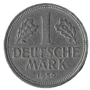 Germany. 1950. 1 Deutsche Mark. Copper-Nickel. VF. 5.49g. KM110. C031. RI.2