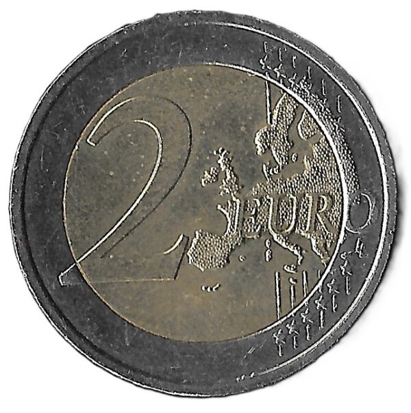 Croatia. 2023. 2 Euro 2nd map. Bimetallic. XF. 8.44g. KM142. C056. RI.7