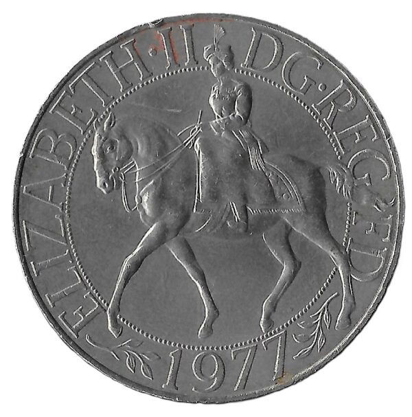 United Kingdom. 1977. 25 New Pence - Elizabeth II Silver Jubilee. Copper-Nickel. AU. 28.44g. KM920. C069. RI.4