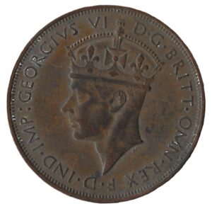 United Kingdom. Jersey. 1⁄12 Shilling - George VI. Bronze. VF. 9.40g. KM18. C080. RI.10