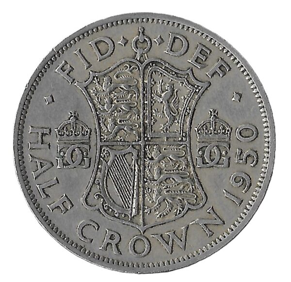 United Kingdom. 1950. ½ Crown - George VI 3rd type; no 'IND:IMP'. Copper-Nickel. XF. 14.06g. KM879. C082. RI.5