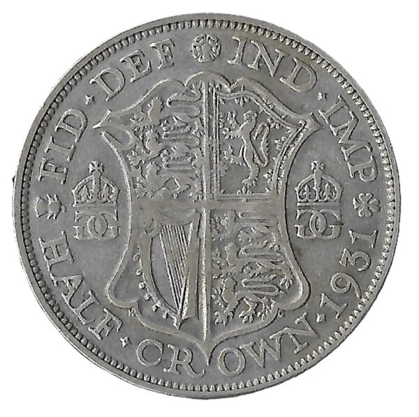 United Kingdom. 1931. United Kingdom. 1947. ½ Crown - George VI 2nd type; with 'IND:IMP'. Silver (.500). VF. 14.06g. KM835. C079. RI.6