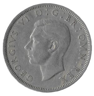 United Kingdom. 1950. ½ Crown - George VI 3rd type; no 'IND:IMP'. Copper-Nickel. XF. 14.06g. KM879. C082. RI.5