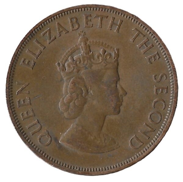 United Kingdom. Jersey. 1977. 1⁄12 Shilling - Elizabeth II 1st portrait. Bronze. VF. 9.26g. KM21. C081. RI.7