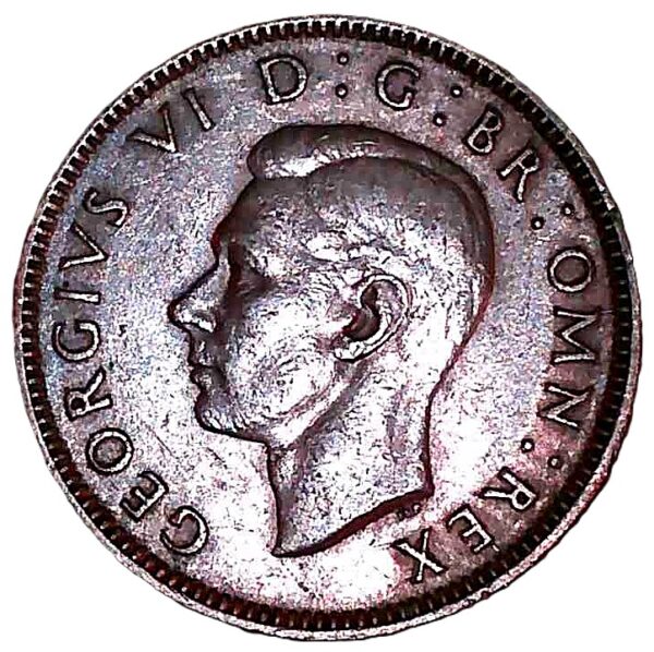 United Kingdom. 1948. 1 Shilling - George VI English crest; with 'IND:IMP'. Copper-Nickel. XF. 5.61g. KM863. C036. RI.4