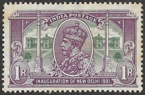 India. 1931 Inauguration of New Delhi. 1R. MH