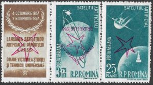 Romania. 1958 World Fair, Brussels. 25B+3.75L. MNH. Mi1717, 1719