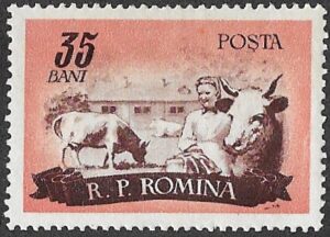 Romania. 1955 Farming. 35B. MNH. Cat Mi1553