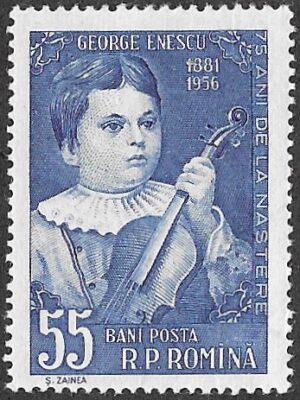 Romania. 1956 The 75th Anniversary of the Birth of George Enescu (1881-1955). 55B. MNH. Mi1630