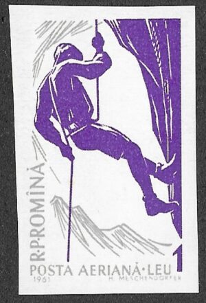 Romania. 1961 Winter Sports - Imperforated. 1L. MNH. Mi1970