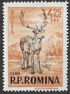 Romania. 1956 Game Animals. 4.25L. MNH. Cat Mi1576