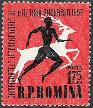 Romania. 1957 International Athletic Games Bucharest. 1.75L. MNH. Mi1668