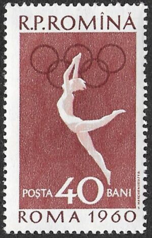 Romania. 1960 Olympic Games - Rome, Italy. 40B. MNH. Mi1848