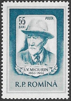 Romania. 1955 The 100th Anniversary of the Birth of Ivan V. Michurin(1855-1935). 55B. MNH. Cat Mi1544