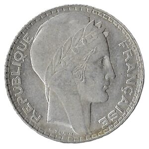 France. 1930. 10 Francs. Silver (.680). XF. 9.98g. KM878. C196. RI.4