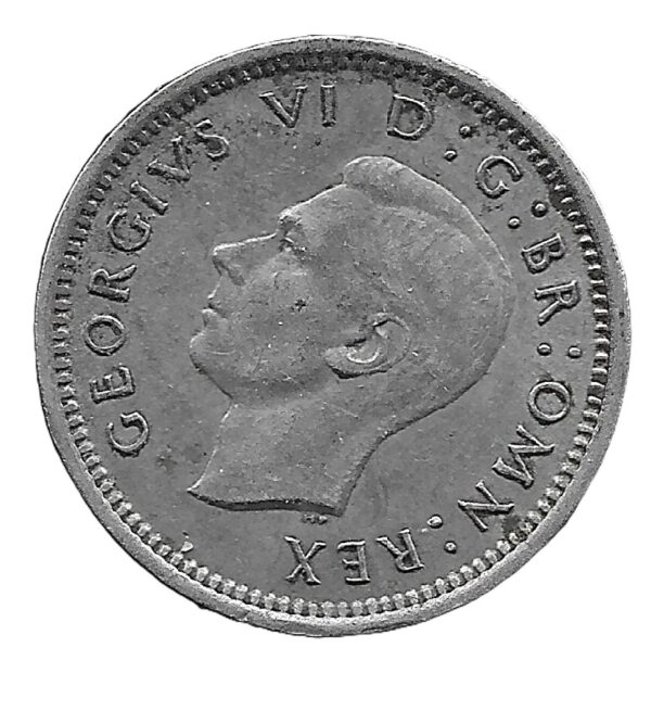 United Kingdom. 1939. 3 Pence - George VI. Silver (.500). XF. 1.42g. KM848. C199. RI.5