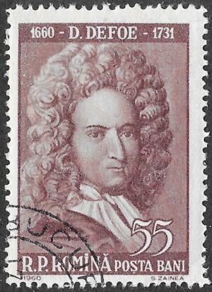 Romania. 1960 Personalities. Daniel Defoe. 55B. Cancelled. Mi1894