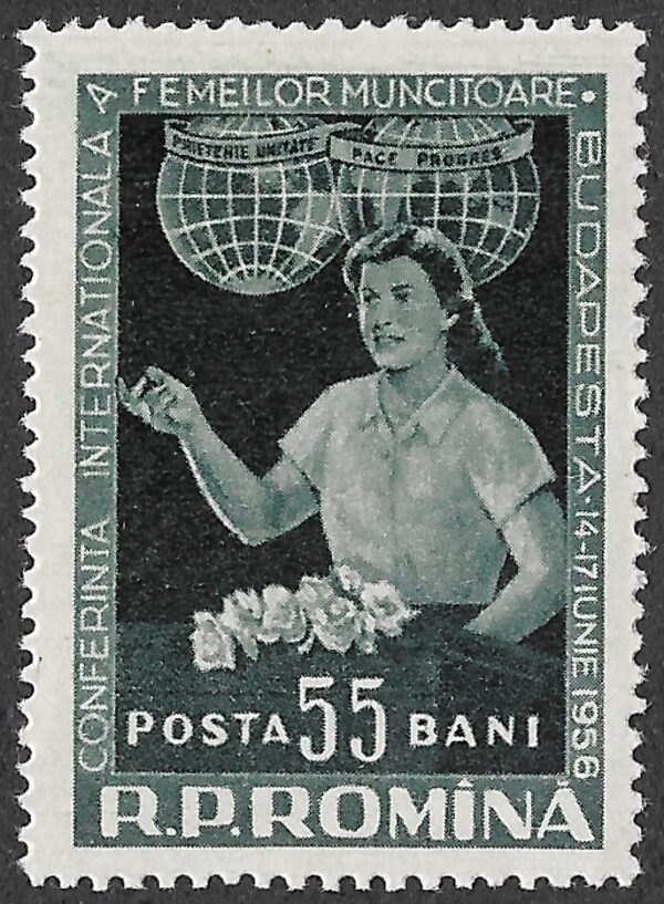 Romania. 1956 International Conference of the Working Women. 55B. MNH. Mi1595