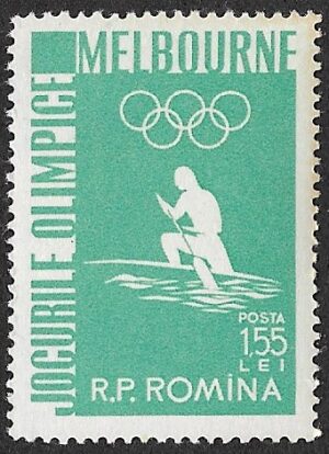 Romania. 1956 Olympic Games - Melbourne, Australia. 1.55L. MNH. Mi1601