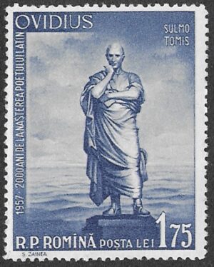 Romania. 1957 The 2000th Anniversary of the Birth of Publius Ovidius Naso. 1.75L. MNH. Mi1669