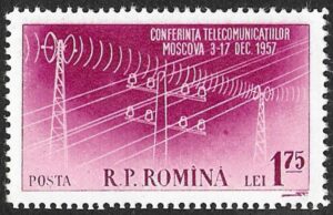 Romania. 1958 Conference of Ministers of Posts and Telecommunications of Socialist Countries. 1.75L. MNH. Mi1700