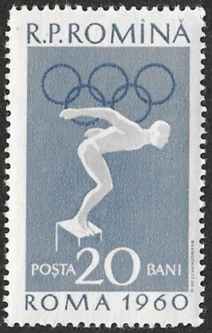 Romania. 1960 Olympic Games - Rome, Italy. 20B. MNH. Mi1847