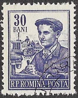 Romania. 1955 -1956 Professions. 30B. Cancelled. Cat Mi1545