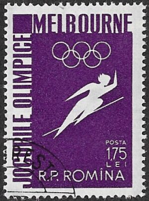 Romania. 1956 Olympic Games - Melbourne, Australia. 1.75L. Cancelled. Mi1602