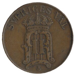 Sweden. 1906. 5 Öre - Oscar II. Bronze. VF. 8.11g. KM770. C218. RI.12