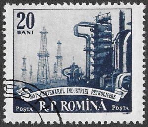 Romania. 1957 The 100th Anniversary of the Oil Industry. 20B. Cancelled. Mi1672