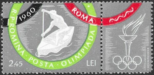 Romania. 1960 Olympic Games - Rome, Italy. 2.45L. MH. Mi1857