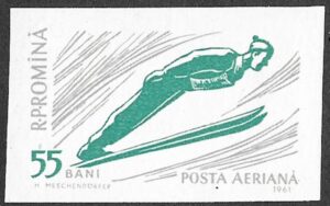 Romania. 1961 Winter Sports - Imperforated. 55B. MNH. Mi1969