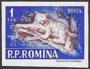 Romania. 1956 Game Animals, Imperforated. 1L. MNH. Mi1620