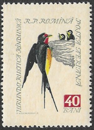 Romania. 1959 Songbirds. 40B. MNH. Mi1783