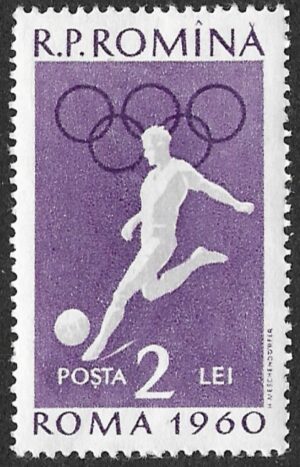 Romania. 1960 Olympic Games - Rome, Italy. 2L. MNH. Mi1852