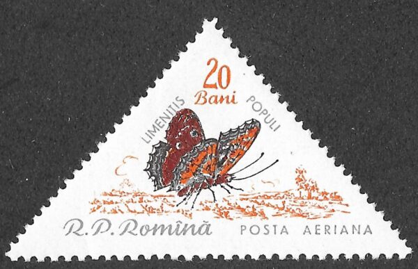 Romania. 1960 Butterflies & Moths. 20B. MNH. Mi1919