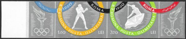 Romania. 1960 Olympic Games - Rome, Italy. Imperforated. B. MNH. Mi1856, 1858