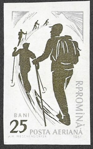 Romania. 1961 Winter Sports - Imperforated. 25B. MNH. Mi1967