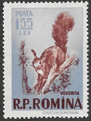 Romania. 1956 Game Animals. 1.55L. MNH. Cat Mi1572